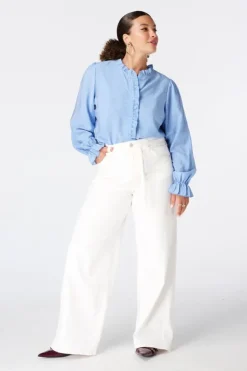 Blouse à volants