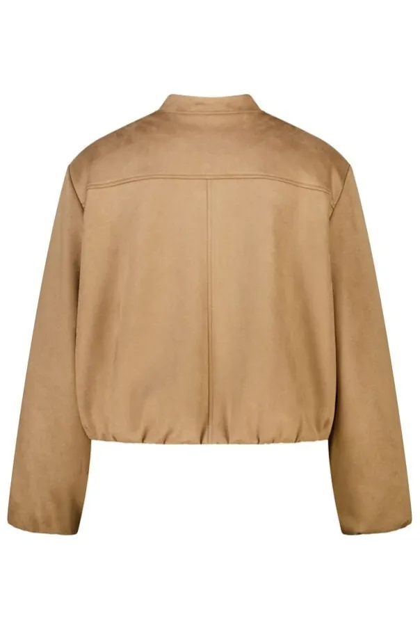 Blouson bomber en suédine