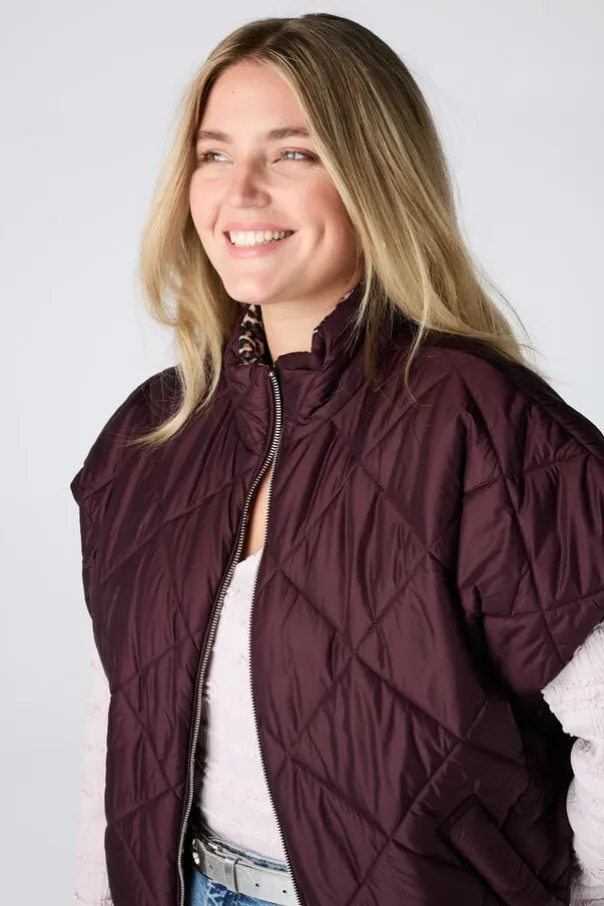 Bodywarmer matelassée réversible