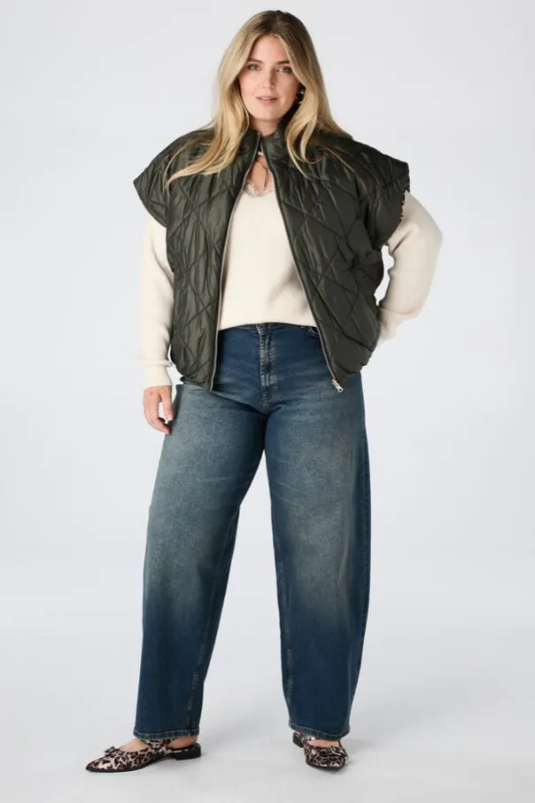 Bodywarmer matelassée réversible