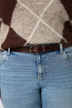 Ceinture à imprimé animal