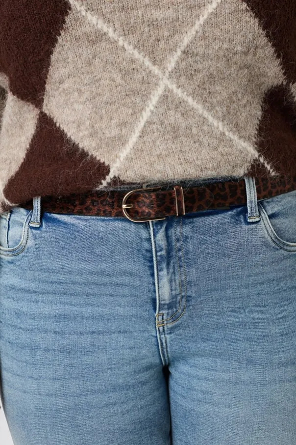 Ceinture à imprimé animal