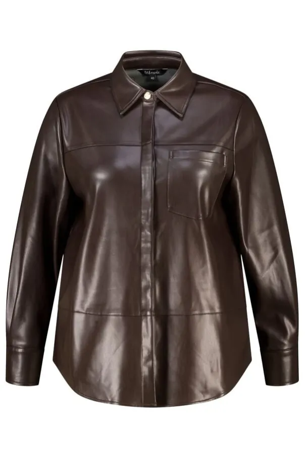 Chemise en similicuir