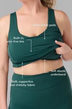 Débardeur de sport avec soutien gorge intégré