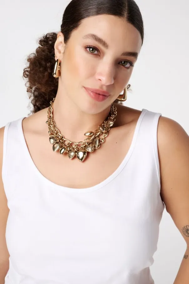 Débardeur extra long en coton