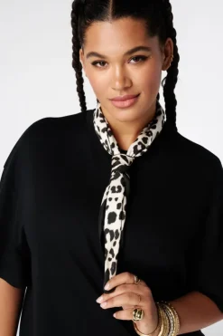Foulard bandana à imprimé animalier