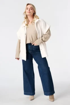 Gilet doux à boutons-pression