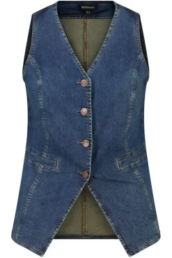 Gilet long en denim