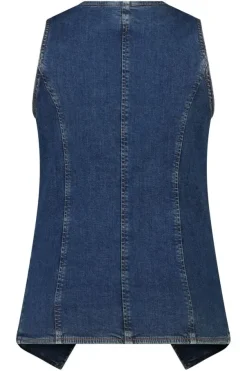 Gilet long en denim