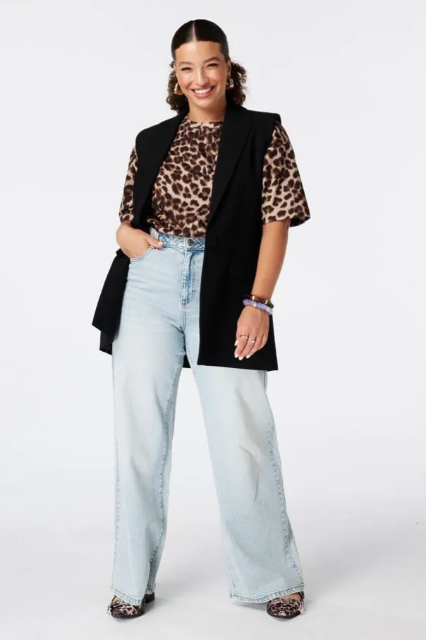 Gilet long à fermeture boutonnée