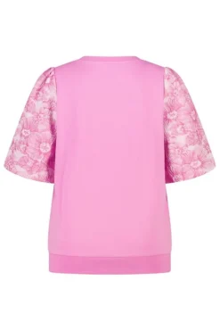 Haut avec manches en jacquard