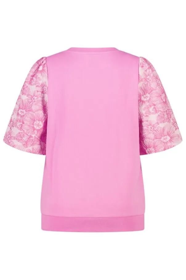 Haut avec manches en jacquard