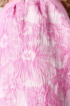Haut avec manches en jacquard