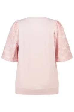 Haut avec manches en jacquard
