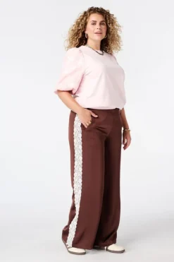 Haut avec manches en jacquard