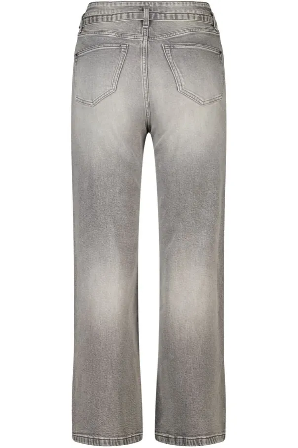 Jean à jambes évasées avec ceinture
