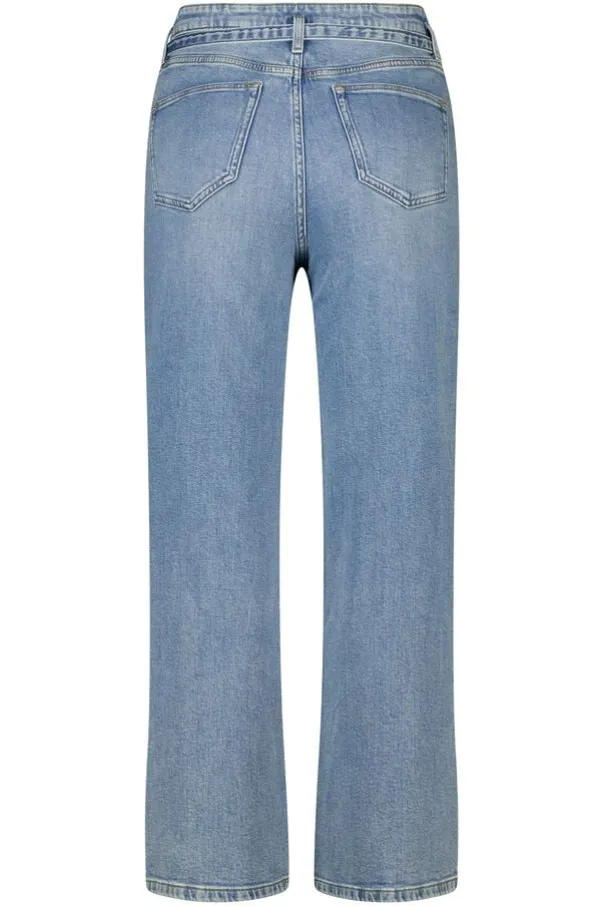 Jean à jambes évasées avec ceinture