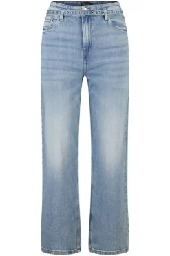 Jean à jambes évasées avec ceinture