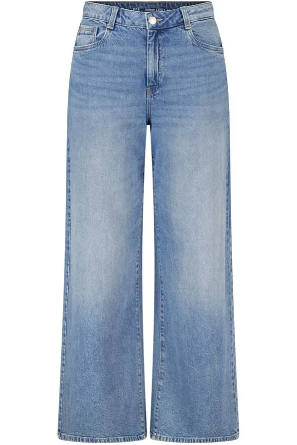 Jeans larges à taille haute