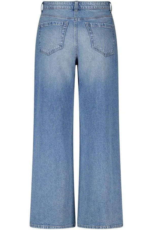 Jeans larges à taille haute