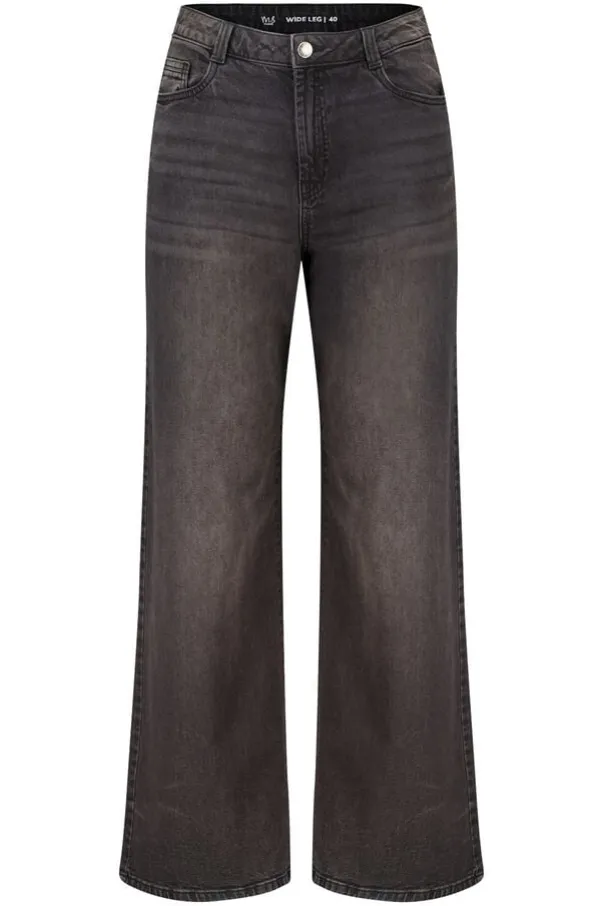 Jeans larges à taille haute