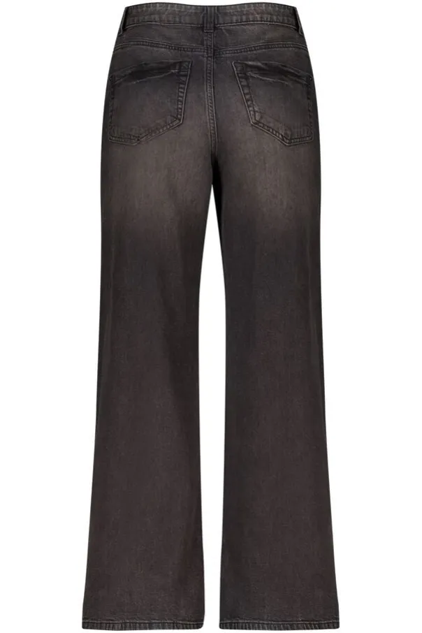 Jeans larges à taille haute