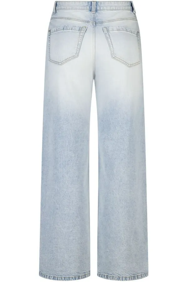 Jeans larges à taille haute