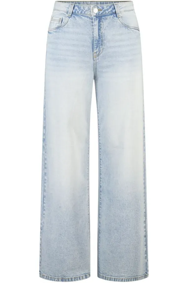 Jeans larges à taille haute