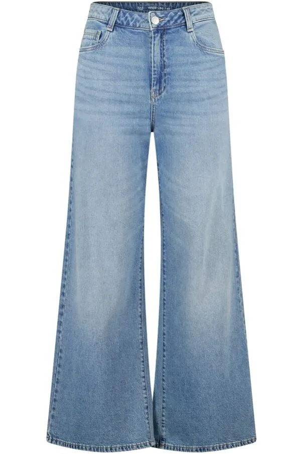 Jeans larges à taille haute