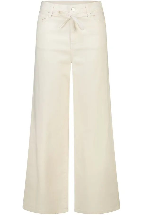 Jean wide leg avec cordon à nouer