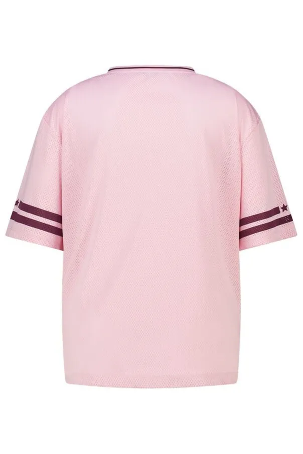 Jersey oversize à imprimé sportif