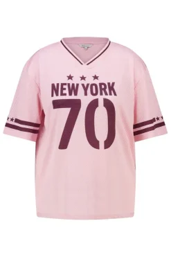 Jersey oversize à imprimé sportif