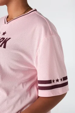 Jersey oversize à imprimé sportif