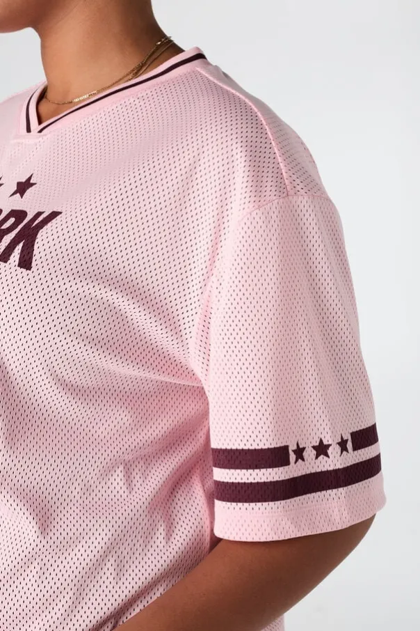 Jersey oversize à imprimé sportif