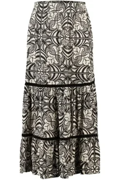 Jupe maxi avec imprimé