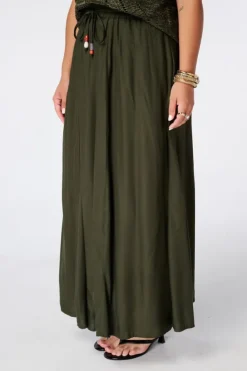 Jupe maxi avec taille élastique
