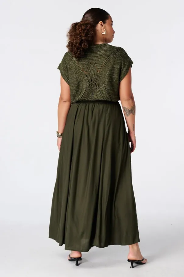 Jupe maxi avec taille élastique