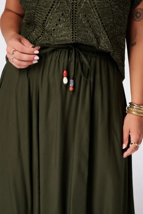Jupe maxi avec taille élastique