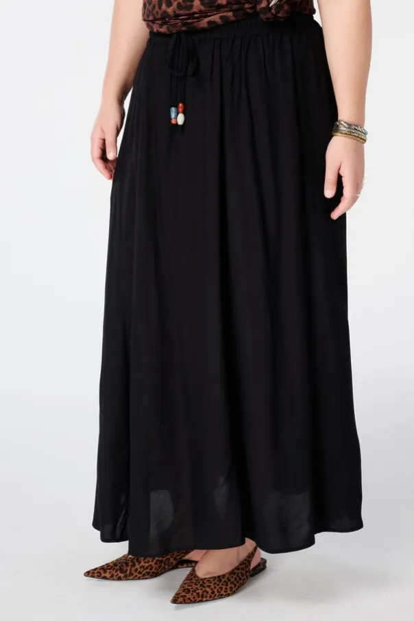 Jupe maxi avec taille élastique