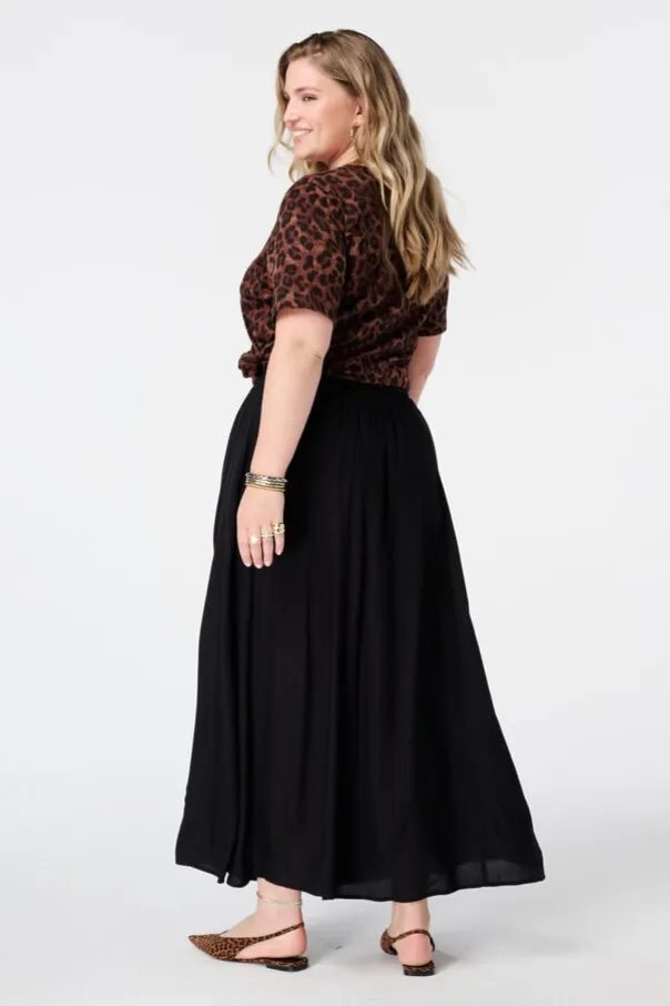 Jupe maxi avec taille élastique