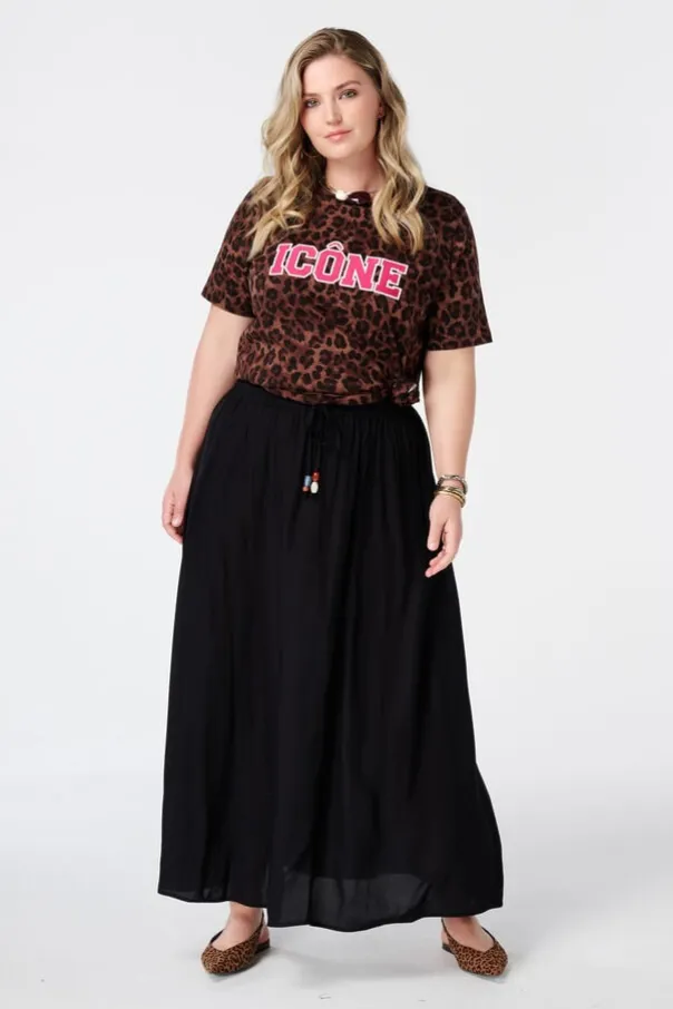 Jupe maxi avec taille élastique