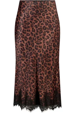 Jupe midi en satin