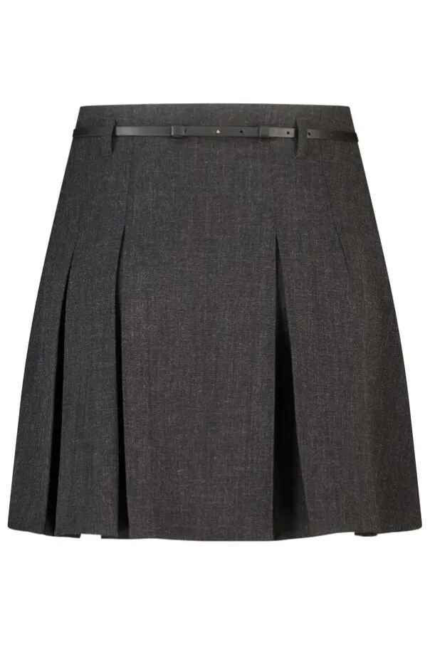 Jupe plissée avec ceinture