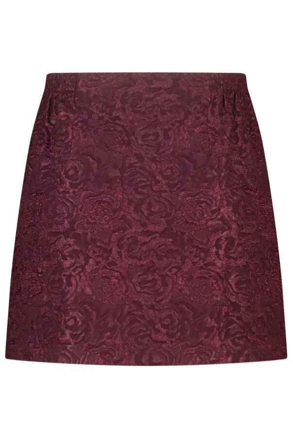 Jupe portefeuille en jacquard