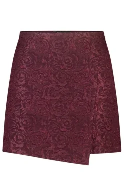 Jupe portefeuille en jacquard