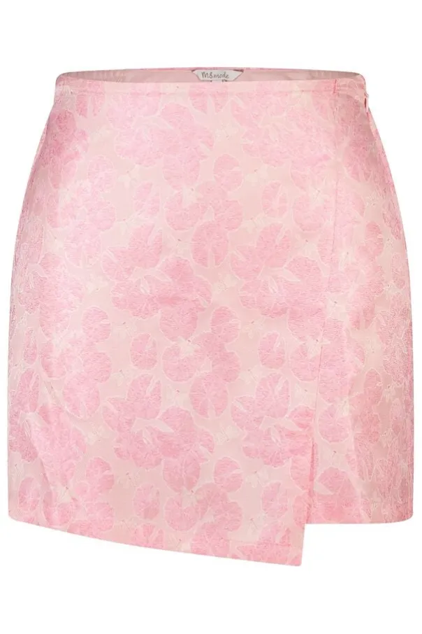 Jupe portefeuille jacquard