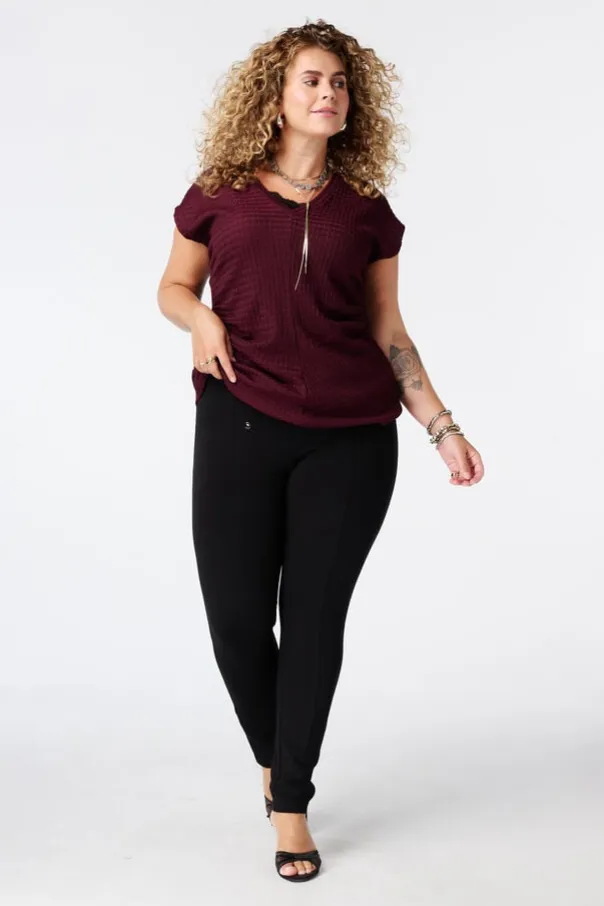 Legging avec boutons décoratifs