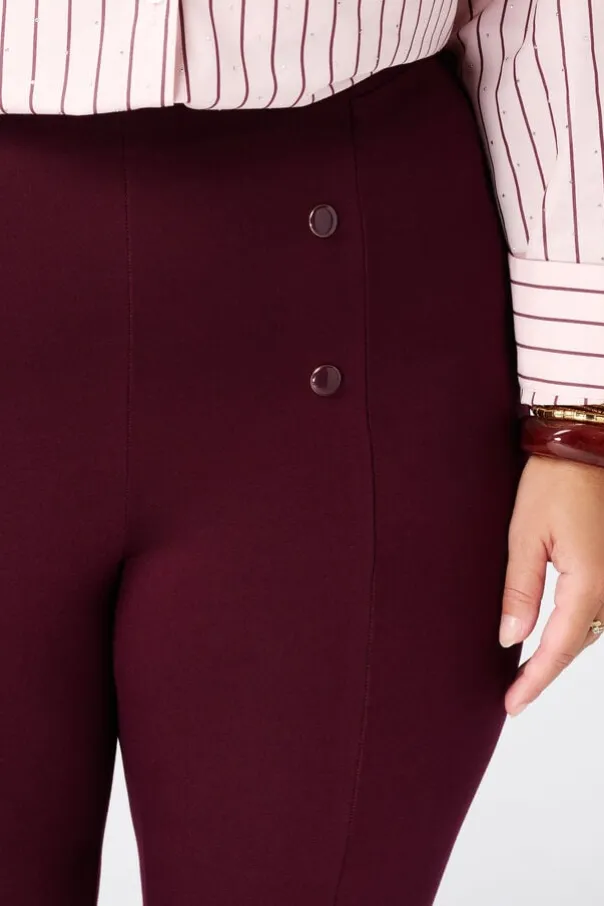Legging avec boutons décoratifs