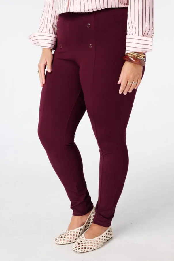 Legging avec boutons décoratifs