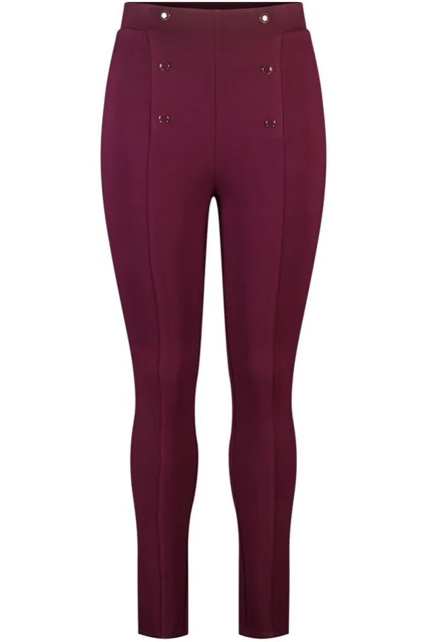 Legging avec boutons décoratifs